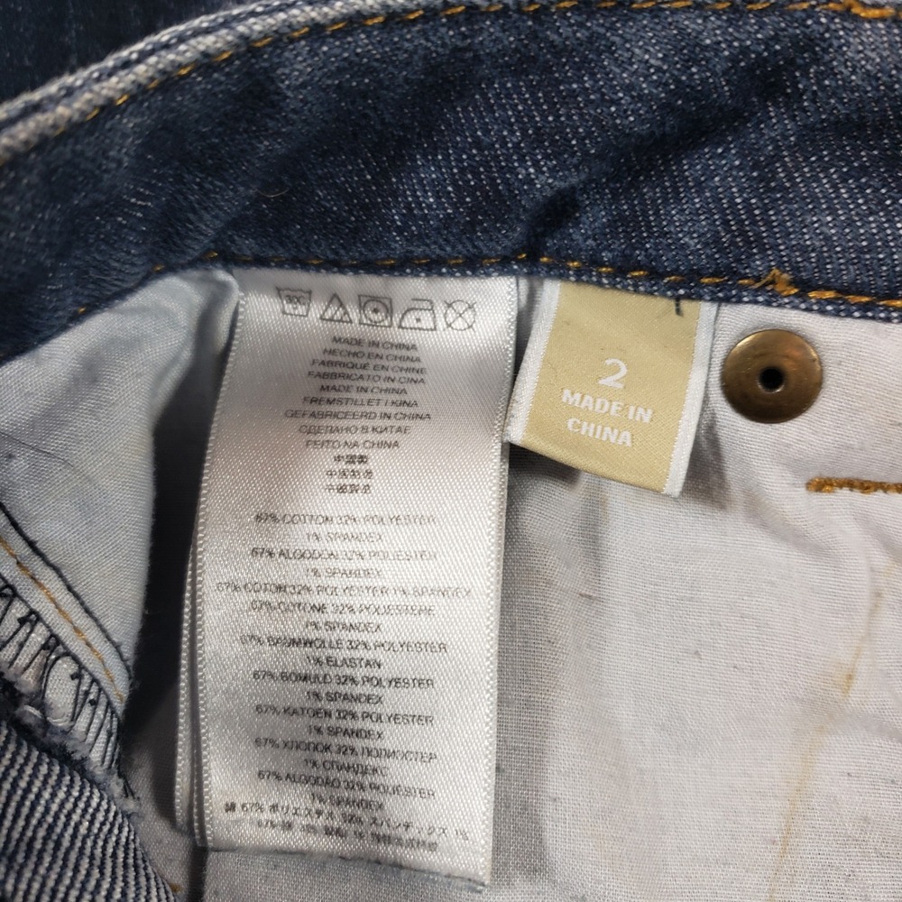 Michael Kors Women's Dark Wash Denim Jeans Classic Style Size 2 - Picture 3 of 10